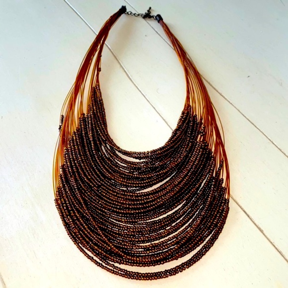 Handcrafted seed bead necklace